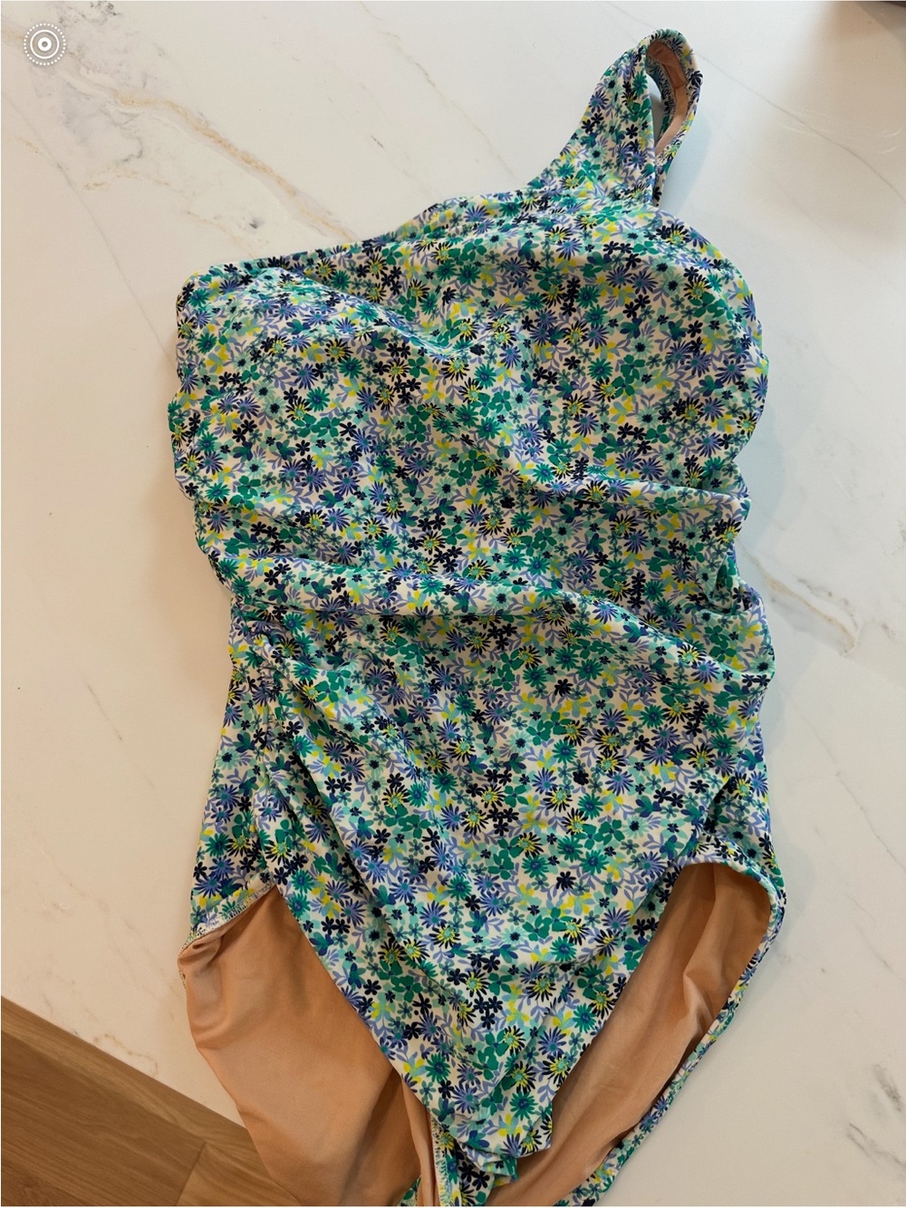 Banana Republic Floral One-Piece Swimsuit in Blue & Green